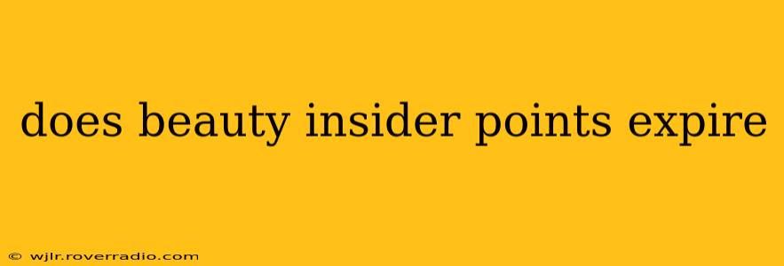 does beauty insider points expire