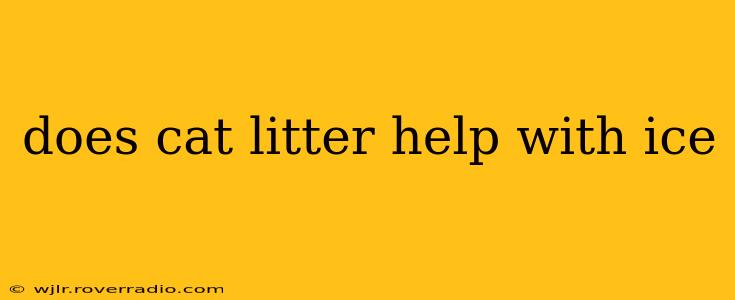 does cat litter help with ice