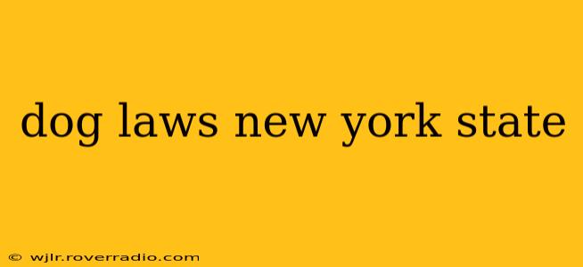 dog laws new york state