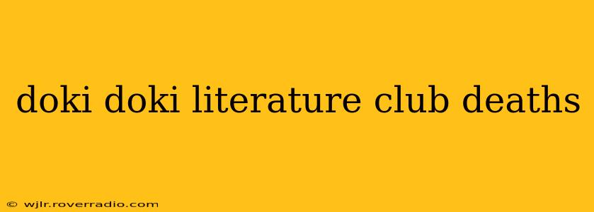 doki doki literature club deaths