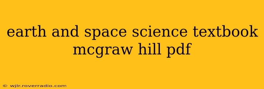 earth and space science textbook mcgraw hill pdf