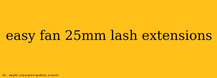 easy fan 25mm lash extensions