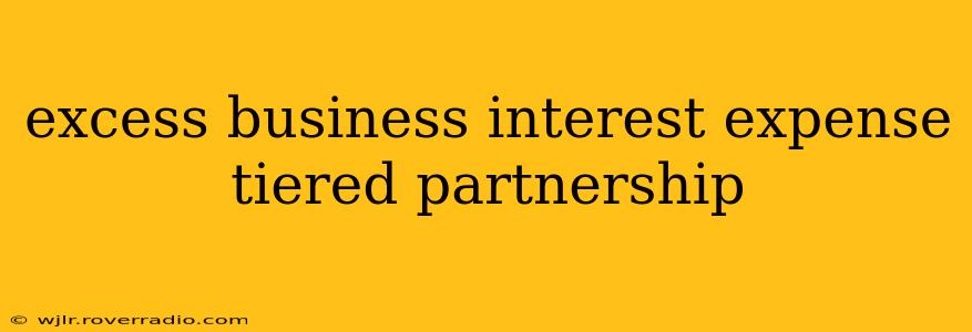 excess business interest expense tiered partnership