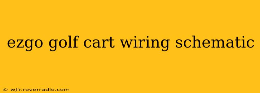 ezgo golf cart wiring schematic