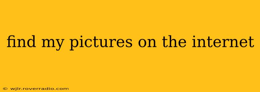 find my pictures on the internet