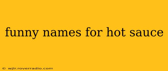 funny names for hot sauce