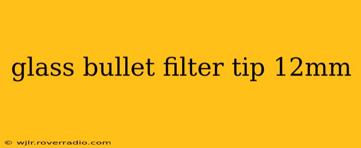 glass bullet filter tip 12mm