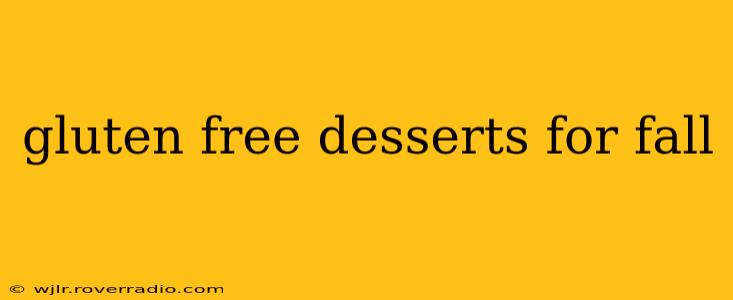 gluten free desserts for fall