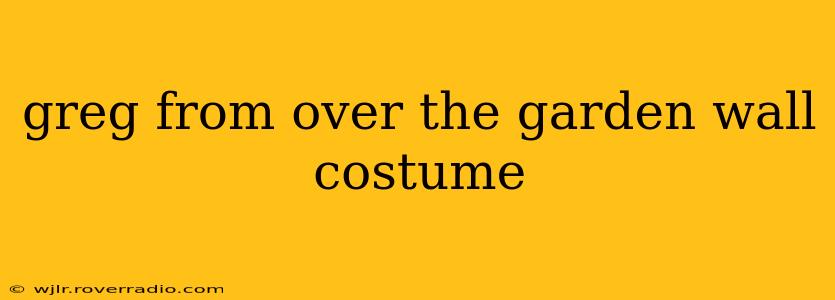 greg from over the garden wall costume