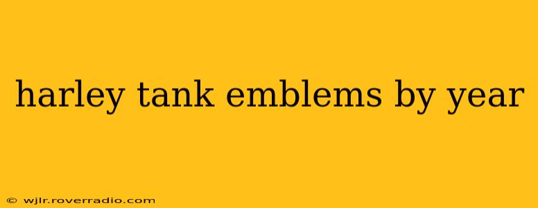 harley tank emblems by year