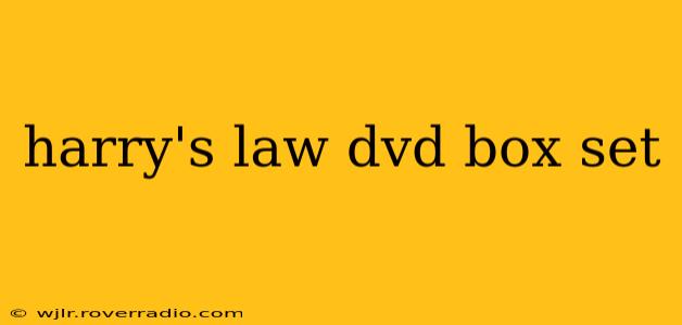 harry's law dvd box set