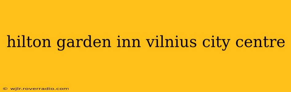 hilton garden inn vilnius city centre