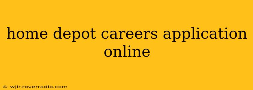 home depot careers application online
