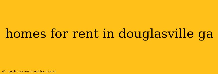 homes for rent in douglasville ga