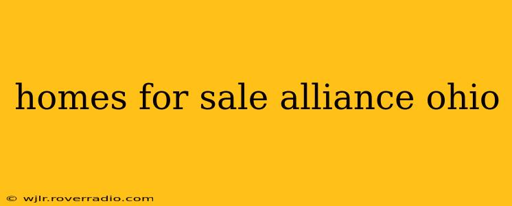 homes for sale alliance ohio