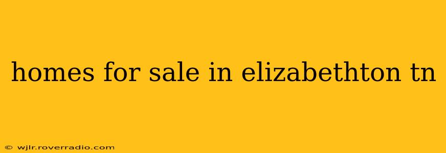 homes for sale in elizabethton tn