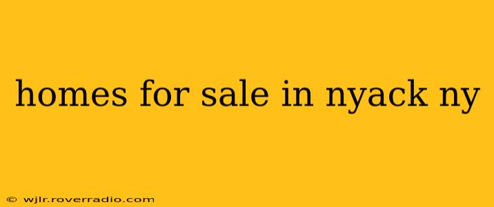 homes for sale in nyack ny