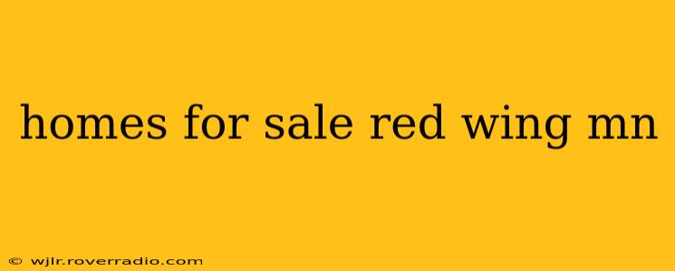 homes for sale red wing mn