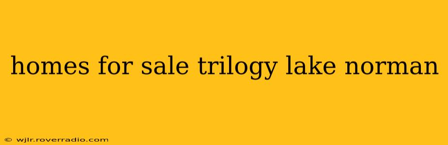 homes for sale trilogy lake norman