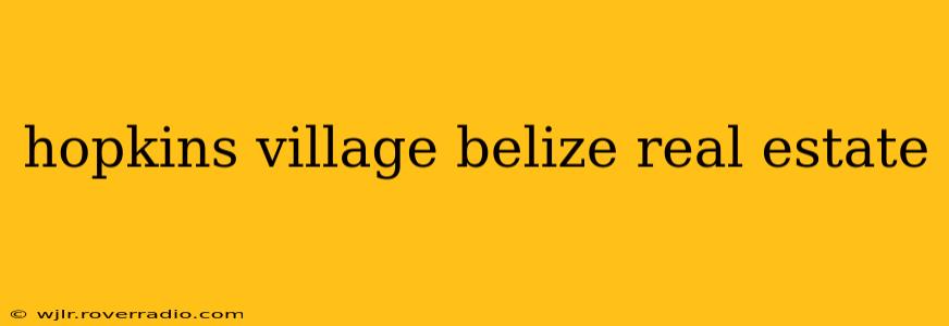 hopkins village belize real estate