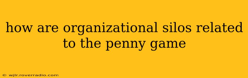 how are organizational silos related to the penny game