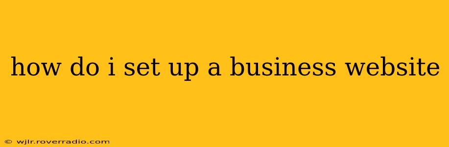 how do i set up a business website