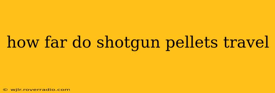 how far do shotgun pellets travel