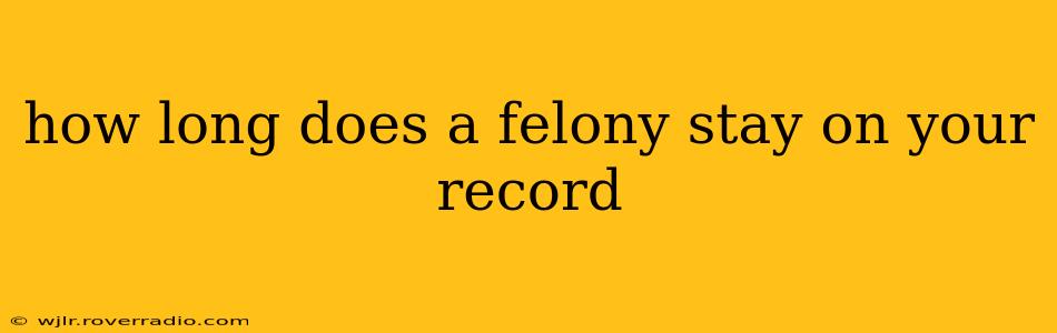 how long does a felony stay on your record