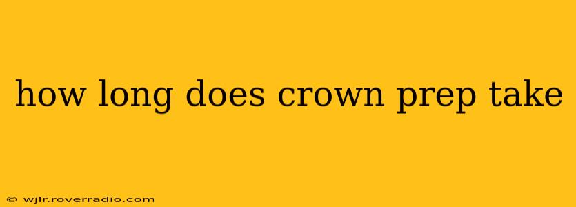 how long does crown prep take