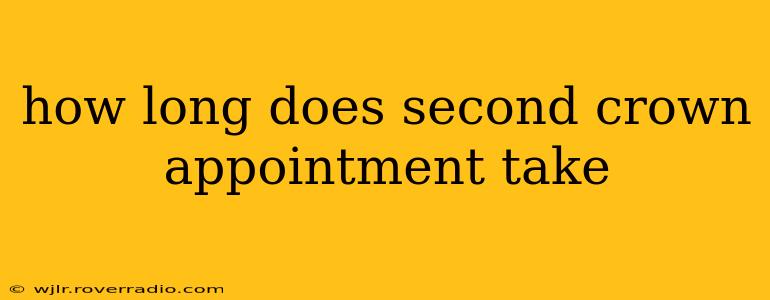 how long does second crown appointment take