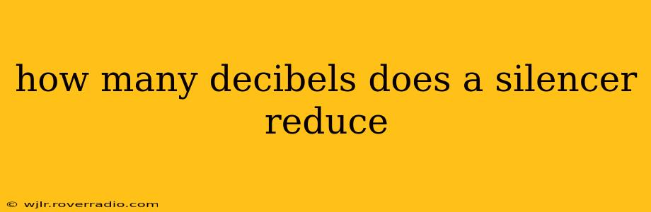 how many decibels does a silencer reduce