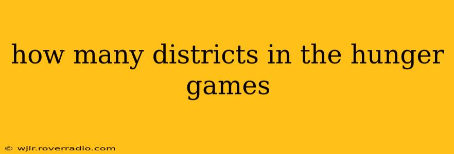 how many districts in the hunger games