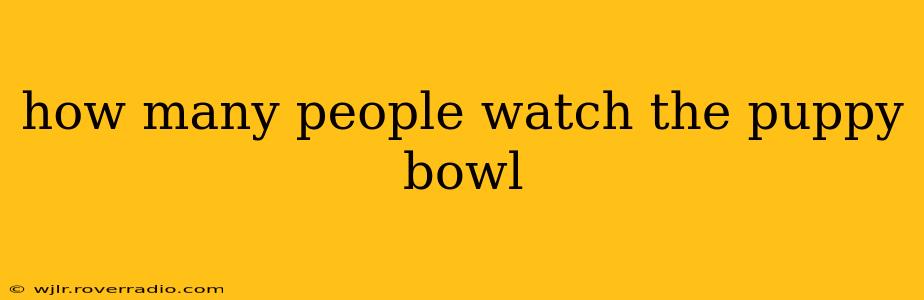 how many people watch the puppy bowl