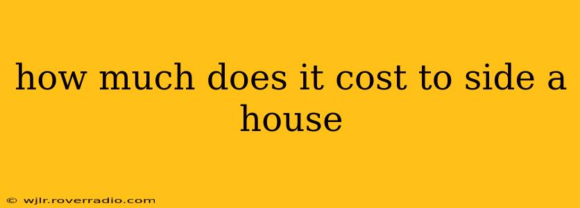 how much does it cost to side a house