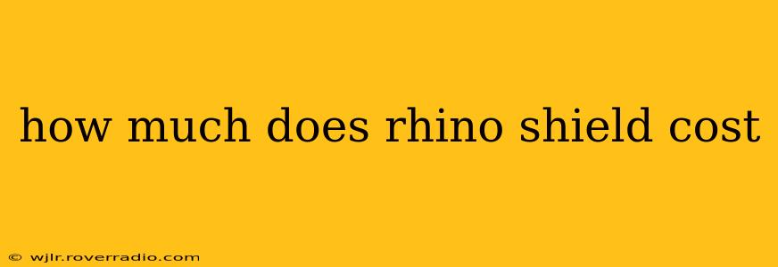 how much does rhino shield cost