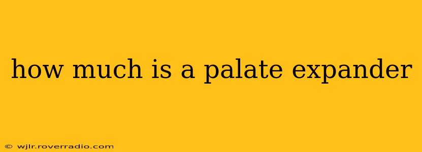 how much is a palate expander