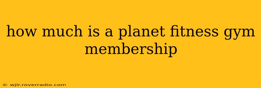 how much is a planet fitness gym membership