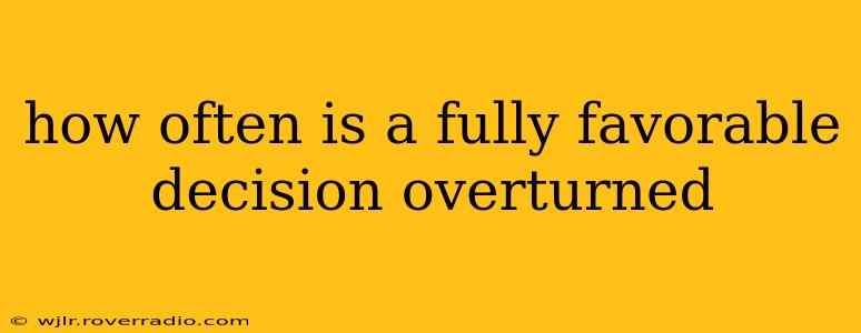 how often is a fully favorable decision overturned