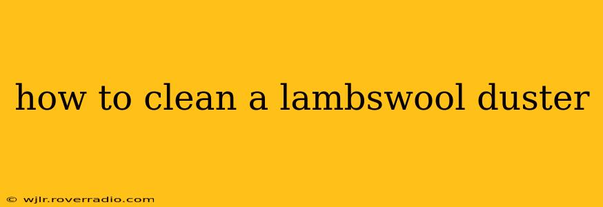 how to clean a lambswool duster