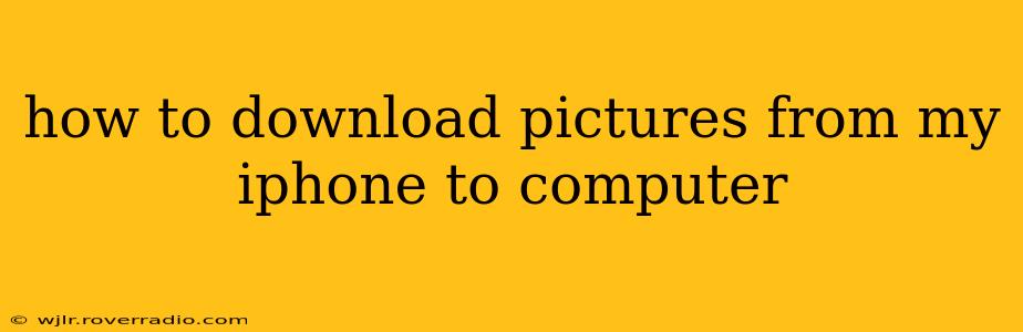 how to download pictures from my iphone to computer