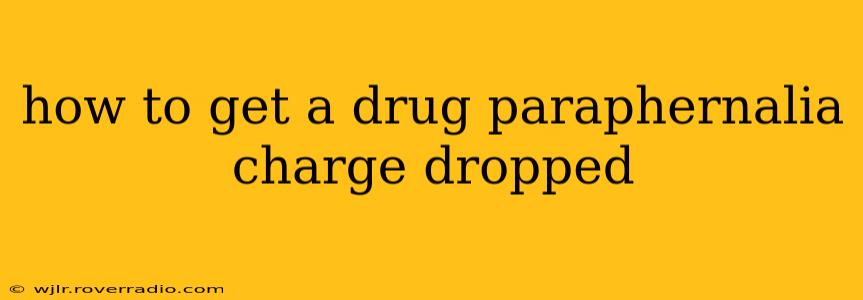 how to get a drug paraphernalia charge dropped