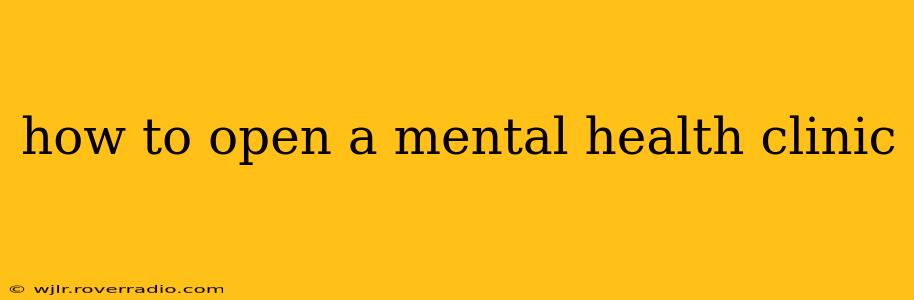 how to open a mental health clinic