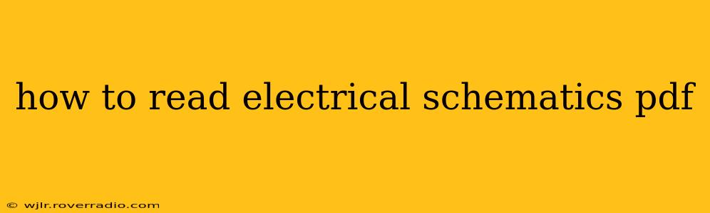how to read electrical schematics pdf
