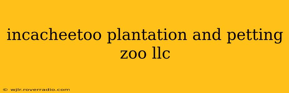 incacheetoo plantation and petting zoo llc