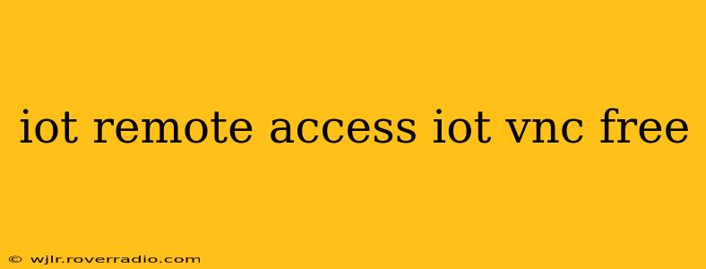 iot remote access iot vnc free