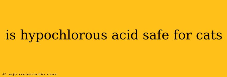 is hypochlorous acid safe for cats
