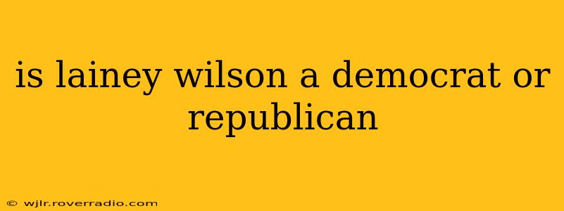 is lainey wilson a democrat or republican