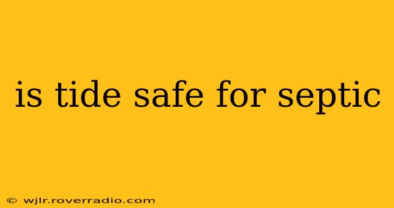is tide safe for septic