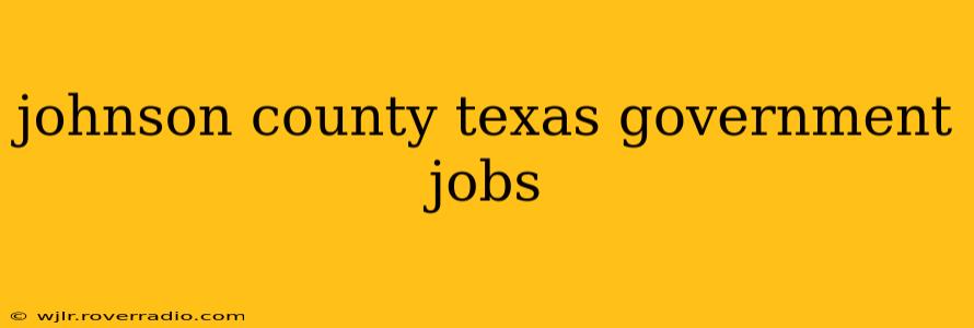 johnson county texas government jobs