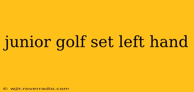 junior golf set left hand